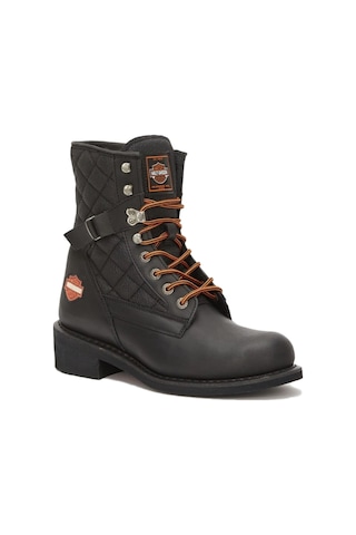 Harley Davidson New Worker Hakiki Deri Kadın Bot Siyah 39