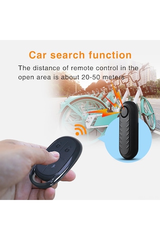 Ranyeek 110db Titreşim Sensörlü Su Geçirmez Bisiklet Alarm Sistemi, Kumanda İle 20-50m Uzaktan Kontrol, Motor/golf Araçları İçin, Ip55 Koruma, Zxc400d Modeli