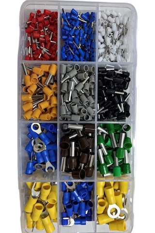 820 Parça Pabuç Yüksük Takımı Kutulu, Terminal , Çatal Uç