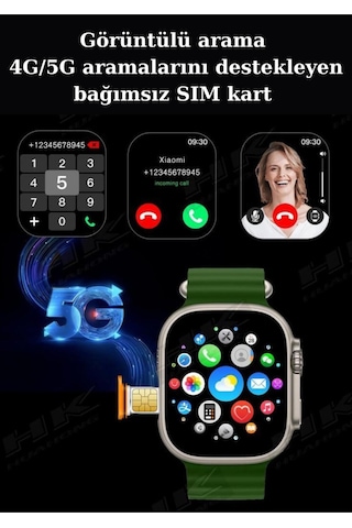 Hk Ultra One 4g/5g Akıllı Saat Sım & Gps Amoled Ekran 4gb Ram 32gb Kameralı & Fitness