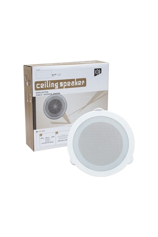 MAGICVOICE MV-6695 12 CM 6 WATT [DELİK ÇAPI 15 CM) METAL KASA TRAFOLU ALÇIPAN HOPARLÖR BEYAZ