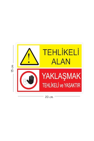 Metal Tehlikeli Alan Yaklaşmak Tehlikeli Ve Yasaktır 15x20 Cm Uyarı İş Güvenliği Levhası Metal Tehlikeli Alan Yaklaşmak Tehlikeli Ve Yasaktır 15x20 Cm Uyarı İş Güvenliği Levhası