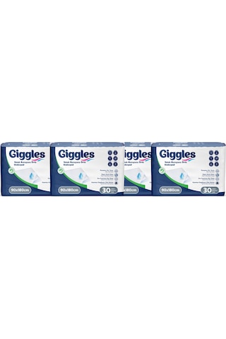 Giggles 90x180 Yatak Koruyucu Örtü 4 x 30 Adet