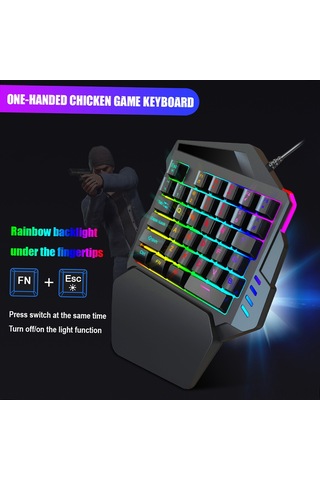 Monyee Xin Shi Jie A876+v100 Rgb Oyun Faresi Ve Klavye Seti, Dpı Ayarlı, Mobil Oyun Desteği Diğer