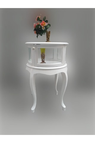 Gümüşlük Yuvarlak MODEL Leylek Bacak Parlak BEYAZ Kayın Lükens Aslan Ayak Kutuda Sevk El Yapım​