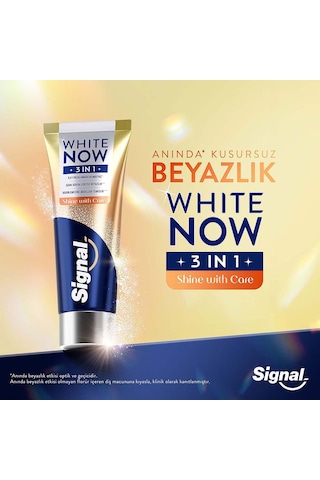 Signal White Now 3 İn 1 Shine With Care Diş Macunu 3 x 75 ML