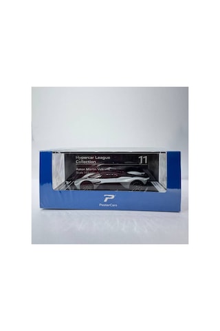 Hyper Car Aston Martin Valkrie Skyfall Silver - League Collection 1/64 Model Araba