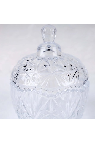 Glass Jar Tg-001-1 Cam Lokumluk Ve Şekerlik Diğer