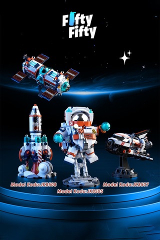 Jaki Mini Space Serisi/astronot -jk8505 +302 Parça Oyuncak Yapım Seti
