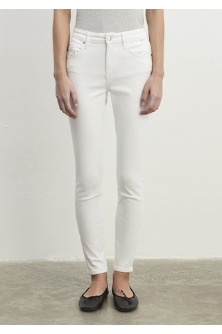 Mavi - Tess Beyaz Gold Luxury Jean Pantolon 100328-81360 Beyaz