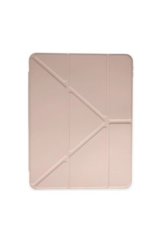 Apple iPad Uyumlu 10.2 8.nesil Kılıf Kalemlikli Mars Tablet Kılıfı - Rose Gold