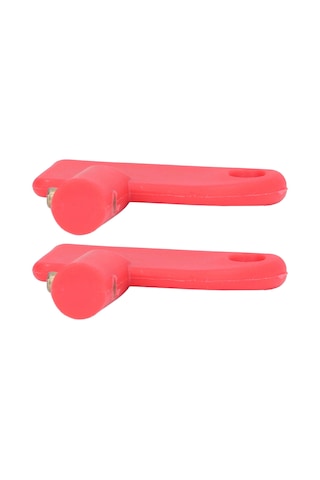 Moveevo 2 Adet Kırmızı Akü Kesici Anahtarı - Korozyona Dayanıklı Abs+bronz - Araç, Bot, Kamyon İçin Güvenli Akü Kapatma Anahtarı