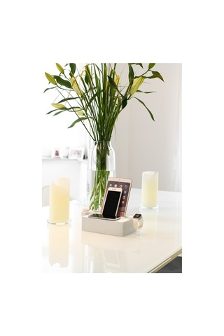 Alldock Wireless Kablosuz Şarj Standı Gümüş/Beyaz Deneme