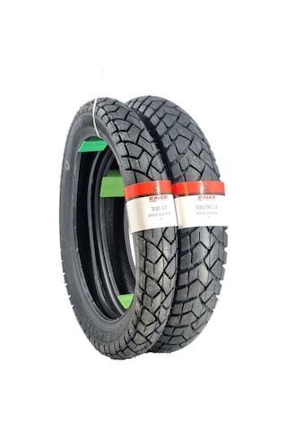 100/90-17 Ve 300-17 Tvs Raider Takım Tl Tubeless - Dubleks Motosiklet Lastiği