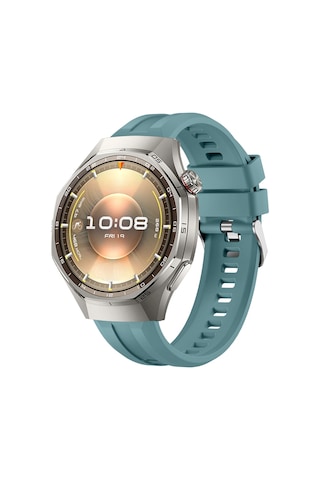 Sneezy Huawei Watch Gt6 Pro 46mm İle Uyumlu Spor Silikon Metal Tokalı Soft Saat Kordonu