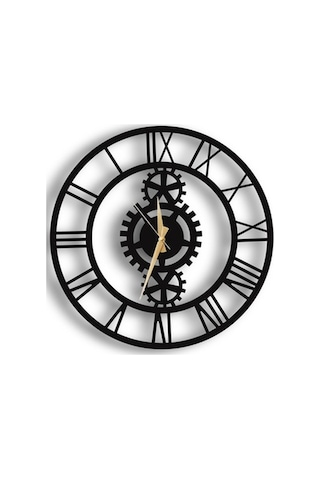 50X50 Dekoratif Duvar Saati + Tablo 35 Cm Hediye (492541050)