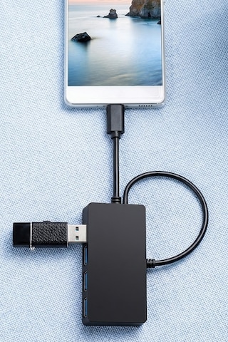 Thentech 4 Portlu Usb 3.0 Hub Çoklayıcı Type-c 5gbps Yüksek Hız Dizüstü Masaüstü Pc Macbook Uyumlu Dönüştürücü