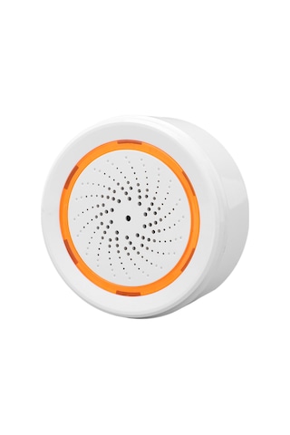 Springsun Ev Güvenliği Akıllı Ses Ve Işık Alarmı: 2.4ghz Kablosuz, 90db, Uzak Kumanda App İle, 18 Alarm Tonu, 55m Menzil