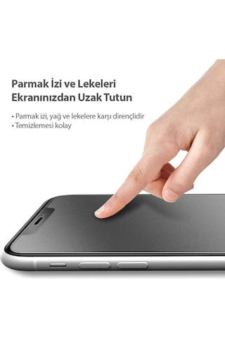 Apple Uyumlu iPhone 11 / Xr- Yüksek Kalite Mat Parmak Izi Bırakmayan Hayalet Seramik Tam Kaplayan Ekran Koruyucu