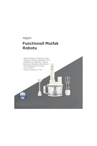 Homend Functionall 2850H 1700 W Mutfak Robotu