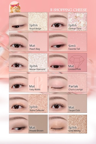 Clio Pro Eye Palette Air 11 Shopping Cheese