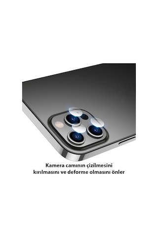 Ally Apple Uyumlu iPhone 13 Pro 13 Pro Max Tempered Glass Cam Kamera Koruyucu 302274831