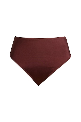 Endeep Kadın High Leg Yüksek Bel Bordo Bikini Altı-bordo Bordo