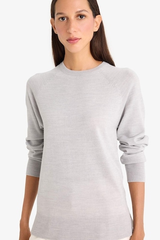 Defacto Relax Fit Bisiklet Yaka Basic Düz Triko Kazak I6913az25wngr456 Gri
