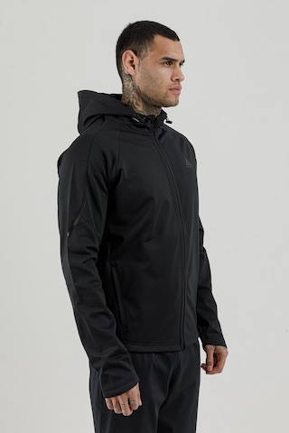 Airlife Power 22 Cr Line Tam Boy Fermuarlı Erkek Kapüşonlu Sweatshirt Siyah