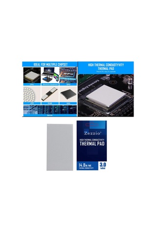 Suntek Gpu/cpu Bellek Ssd Soğutucu 85x45x3.0mm Için Silikon