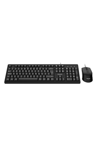 Philips SPT6234 Kablolu Türkçe Q Klavye ve Mouse Seti