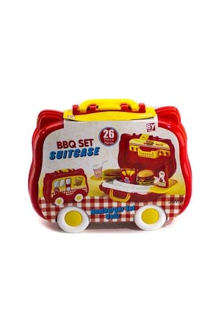 Oyuncak Hamburger Set 26 Parça Arabalı Set