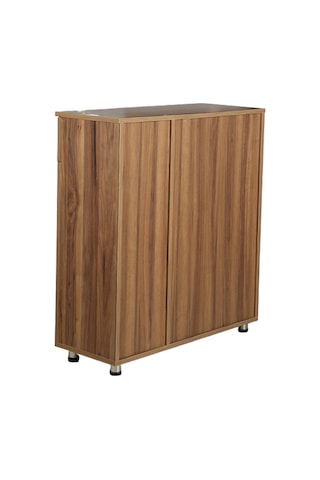 Ayakkabılık Çok Amaç Model Parlak CEVİZ Hard suntalem Demonte 5raf 1çekmece El Yapım Ceviz