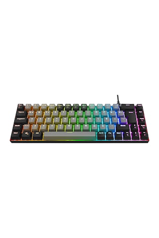Acer Emachines Eak68 Gri/siyah Usb Rgb Backlight Red Swıtch Mekanik Q 68 Tuşlu Mini Gaming Oyuncu Klavyesi