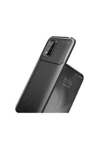 Xiaomi Mi 10 Lite Kılıf Zore Negro Silikon Kapak Kahverengi