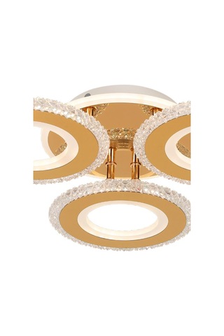 Eray Aydınlatma T001-3 Gold Kumandalı Led Avize Gold
