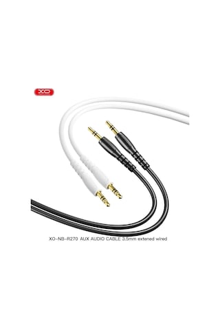 Nb-r270 3.5 Mm Jack Aux 1m Hd Ses Aktarım Kablosu Beyaz