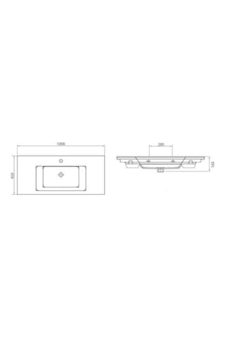 Lapino Bocchi Etna 100 CM Lavabo