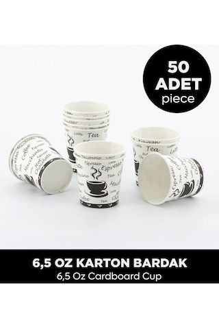 6,5 Oz Karton Bardak - 50 Adet Diğer