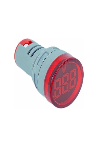 Kırmızı Pano Tipi Voltmetre Sinyal Lambası Ac 220v 60v-500v Ölçüm