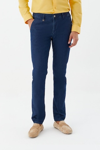 Sabri Özel Chino Erkek Denim Mavi