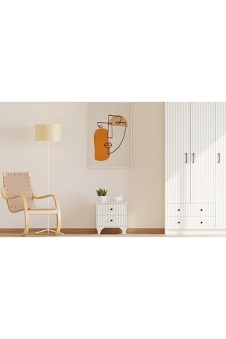 Rabi Mobilya İrem Country 2 Çekmeceli Komodin