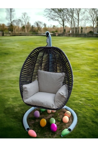 İstanbulmob Bahçe Balkon Salıncak Antrasit