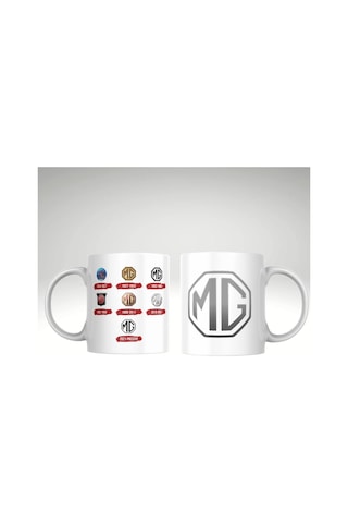 Applucky Mg Logo Tarihçesi Baskı Kupa Bardak Beyaz