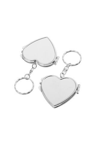 Suntek Katlanır Kalp Şekilli Mini Makyaj Aynası 2'li