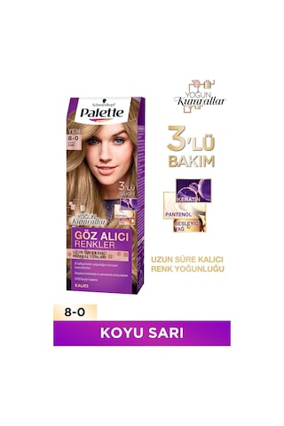 Palette Göz Alıcı Renkler 8 - 0 Koyu Sarı X 2 Adet
