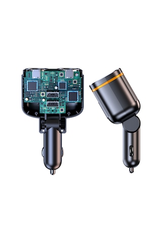 Samdoo Araç Şarj Cihazı - Çift Usb Pd45w Hızlı Şarj, Led Ekranlı, 12-24v Uyumlu