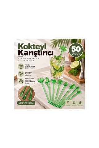 Plastik Kokteyl Karıştırıcı Uzun Mix 50 Adet Renkli İçecek Karıştırma Çubuğu - 920879467 Plastik Kokteyl Karıştırıcı Uzun Mix 50 Adet Renkli İçecek Karıştırma Çubuğu - 920879467