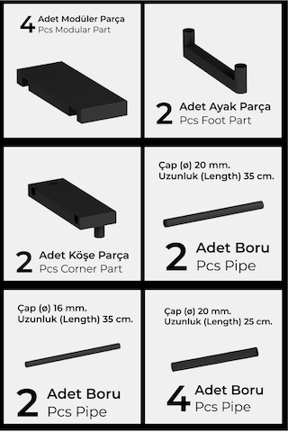 İndecor Houseware Plastik Genişletilebilir Raf Ayarlanabilir Düzenleyici Mutfak Banyo Düzenleyici - Tek Katlı - Beyaz