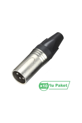 Losen La1032-1 Xlr 3-pin Erkek Konnektör 10 Lu Paket